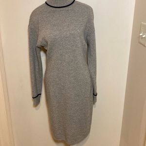 St. John Sportswear Sweater Knit Dress, Heathered Gray, P